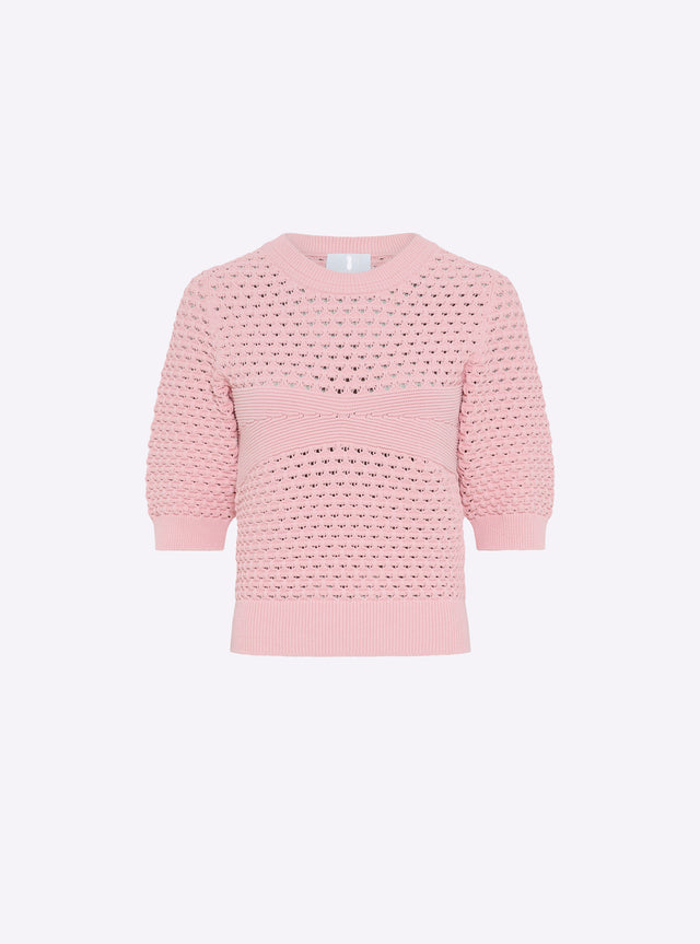 Quilted knit top - Image principale