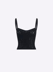 Eyelet-embroidery bra