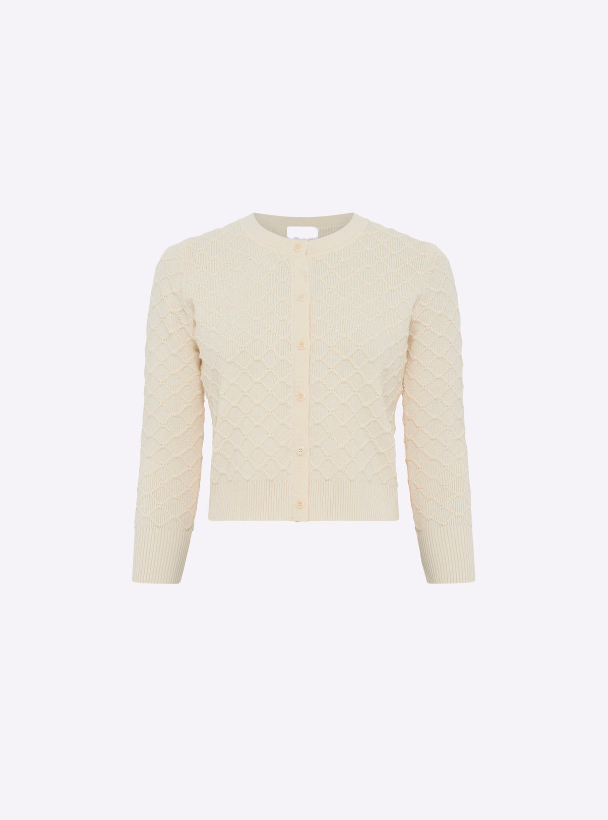 Cardigan en maille boutis naturel - Molli