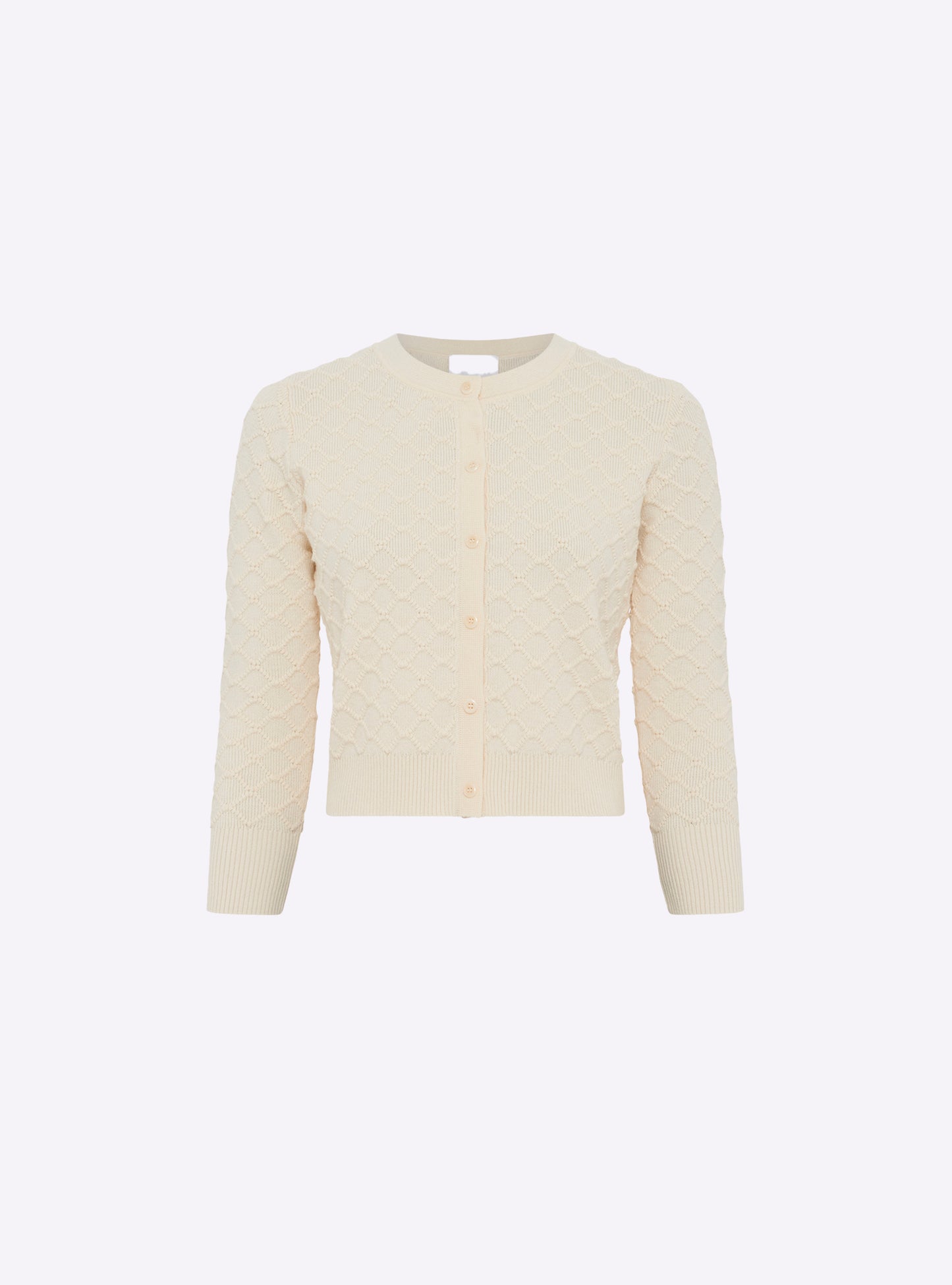 Cardigan en maille boutis naturel - Molli