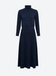 robe longue maille plissée