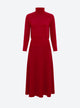 Robe longue maille plissée