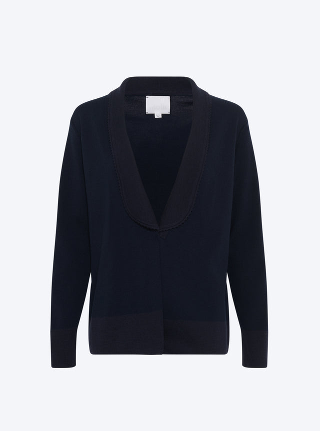 Knit jacket with mini rick rack trim - Image principale