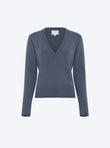 pull col v maille pleine