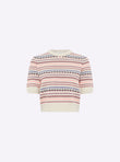 Top maille jacquard fair isle