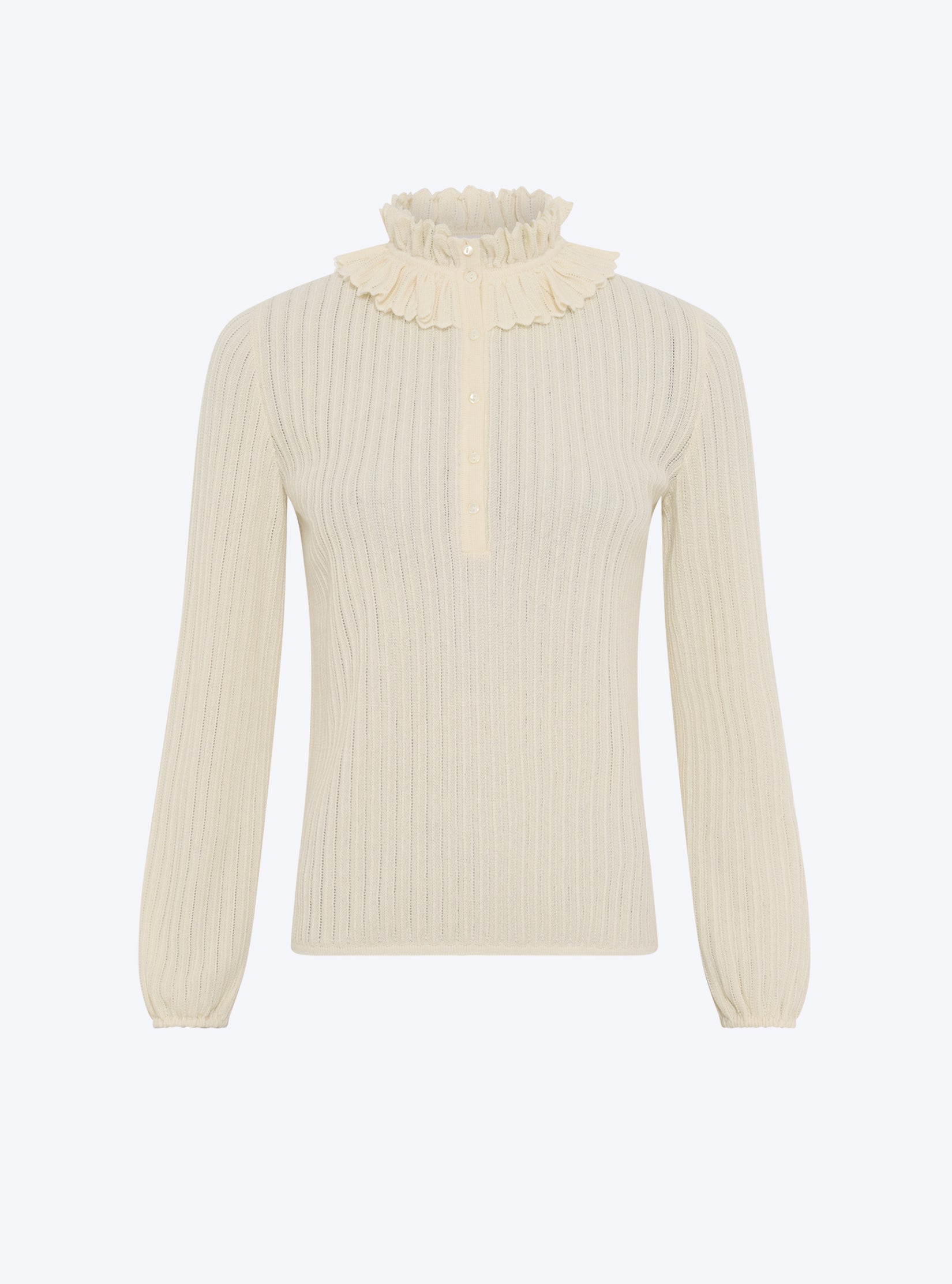 Blouse en maille mini-chevrons naturel - Molli