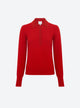 Fine moss-stitch knit polo