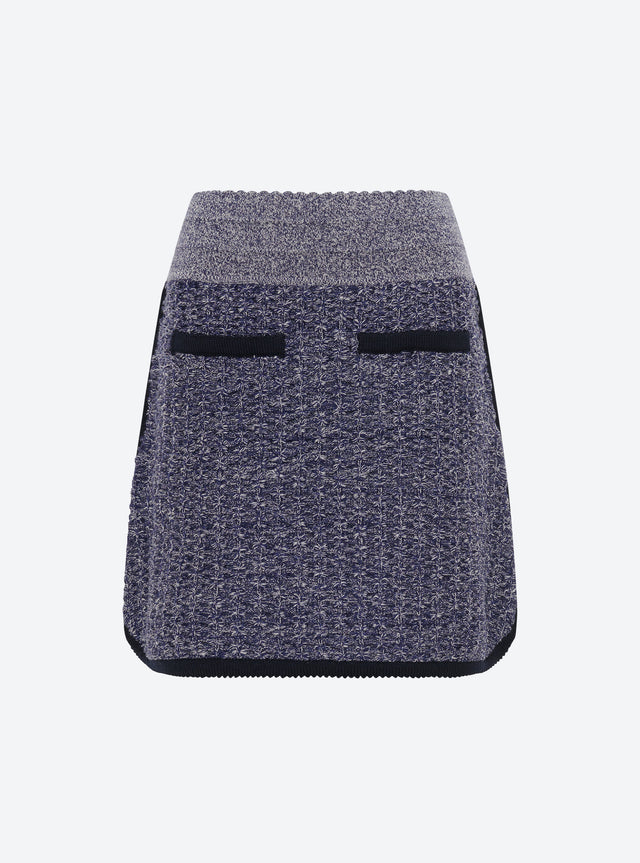 jupe courte maille tweedée - Image principale