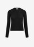Top en maille de luxe Molli - Top couture maille résille noir profond