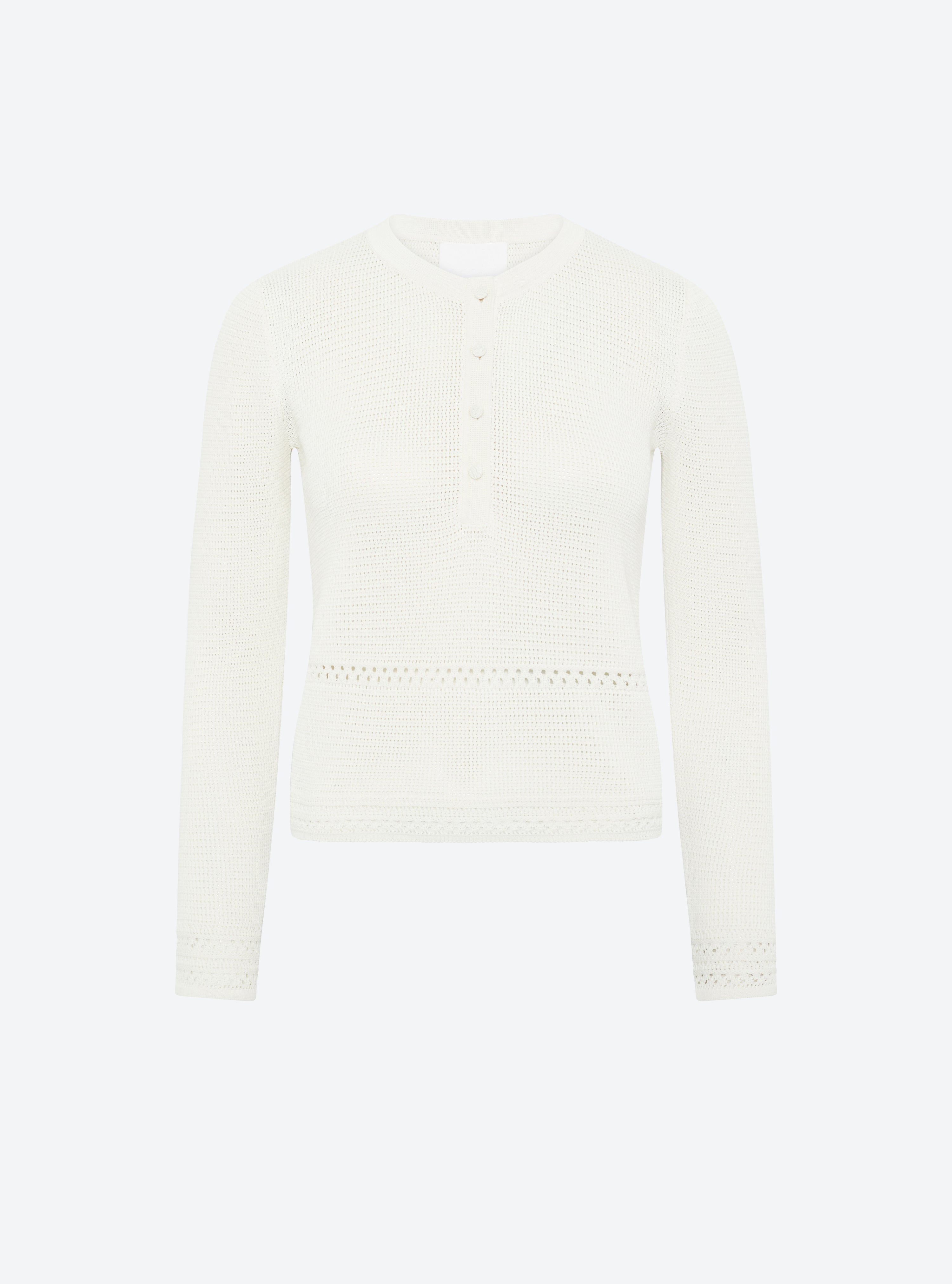 Top couture maille résille naturel - Molli