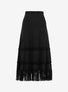 knit pencil skirt with fringe
