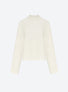 Top en maille de luxe Molli - Top couture col croquet naturel