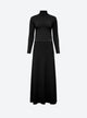 maxi pleated knit dress