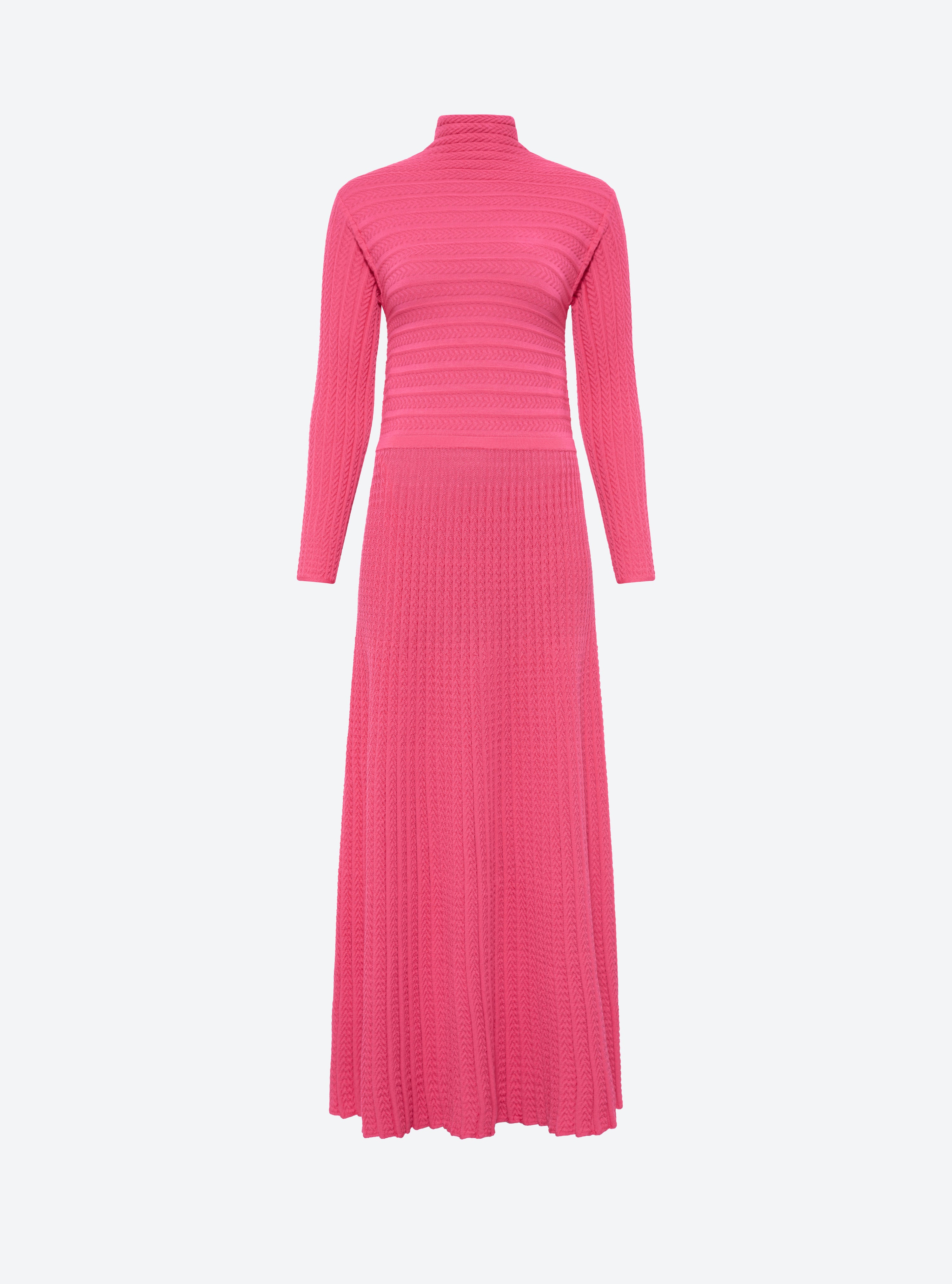 pink rose sweater dress Raspberry Rose Frayed V-Neck Sweater Dress