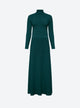 maxi pleated knit dress