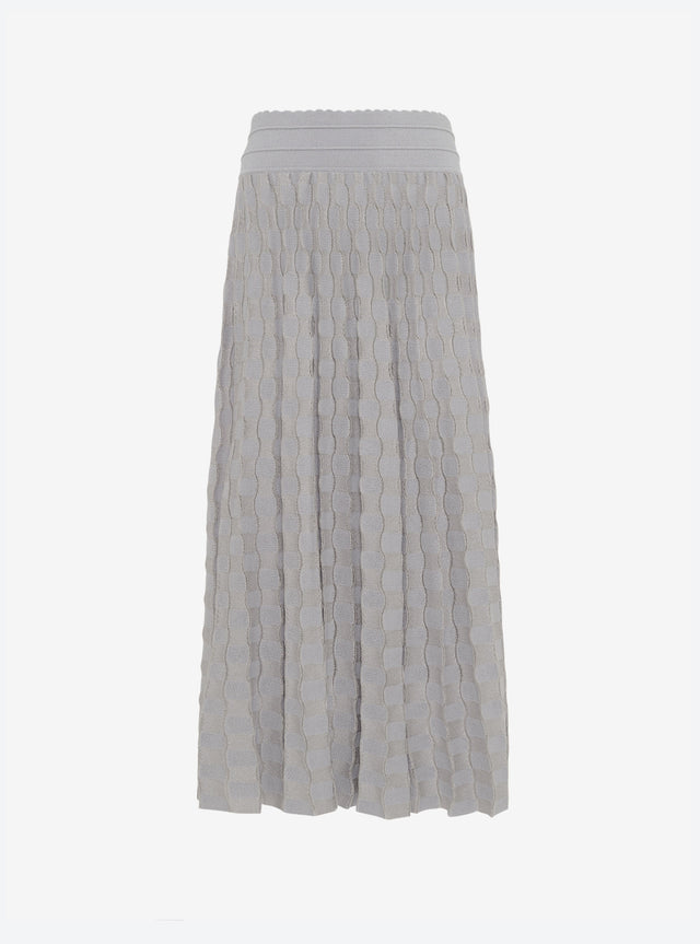 delicate skirt in a wavy knit - Image principale