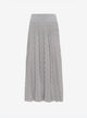 delicate skirt in a wavy knit