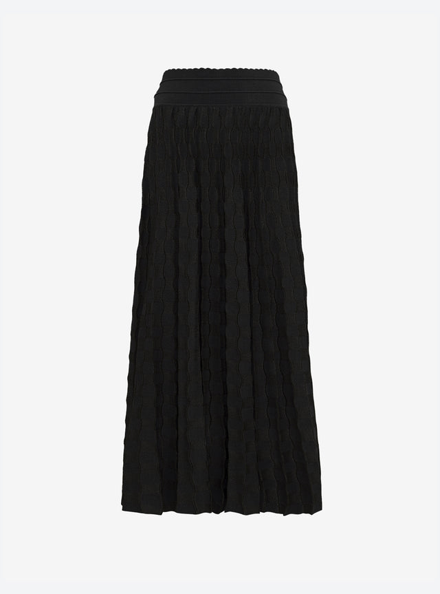 delicate skirt in a wavy knit - Image principale