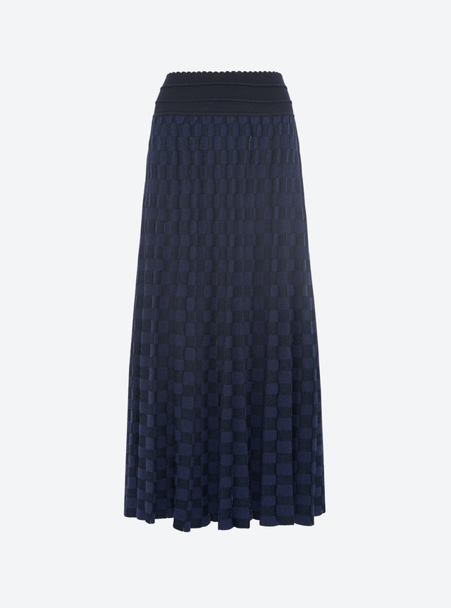delicate skirt in a wavy knit - Image principale