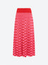 delicate skirt in a wavy knit
