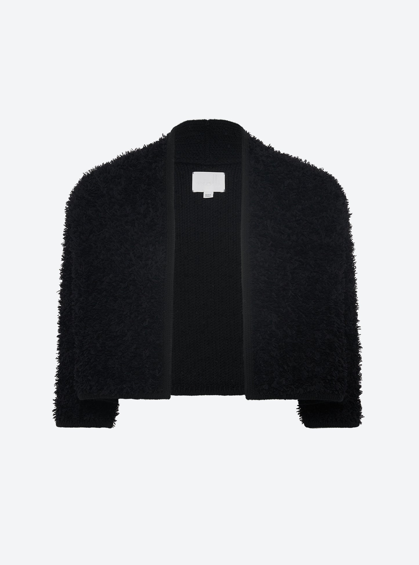 Boléro court maille plumetis Noir profond - Molli