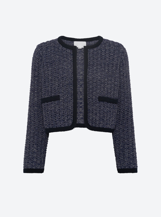 veste courte maille tweedée - Image principale