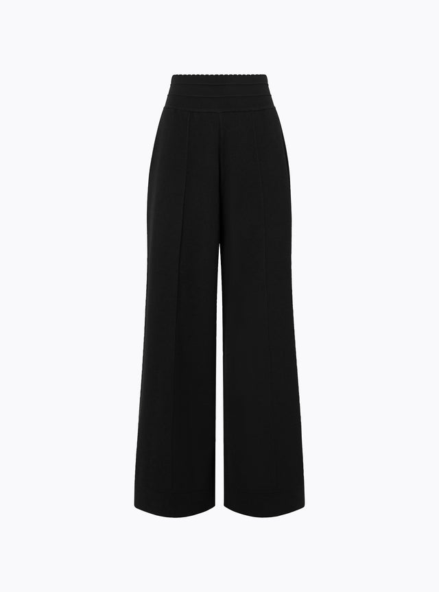 Wide pants in a couture knit - Image principale