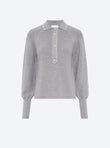 Fine polo shirt with picot edging