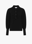 Fine polo shirt with picot edging