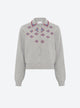 hand-embroidered knit cardigan