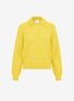 Top fin maille col volanté Limoncello - Vêtement de luxe femme