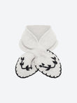 Hand-embroidered neck scarf