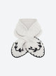 Hand-embroidered neck scarf