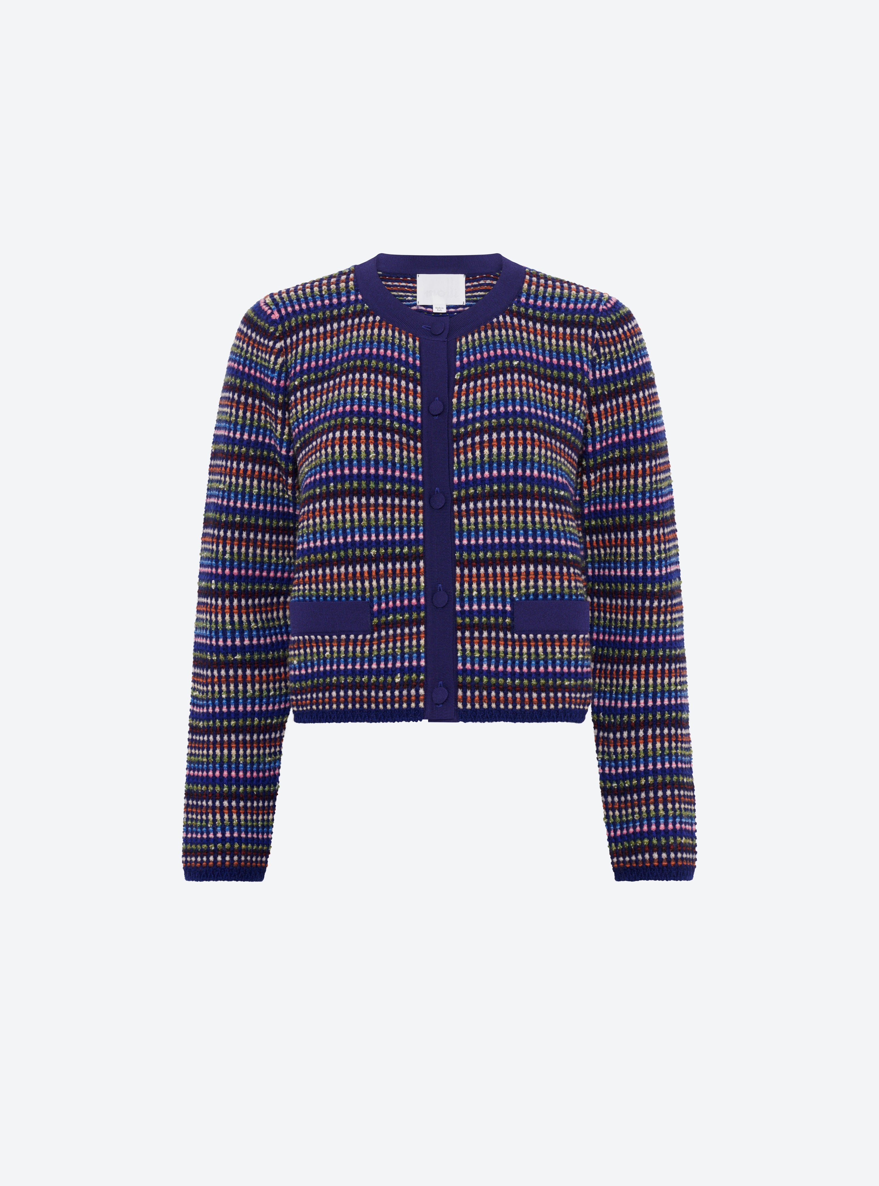 Cardigan de luxe femme - Cardigan moelleux multicolore Indigo-multi
