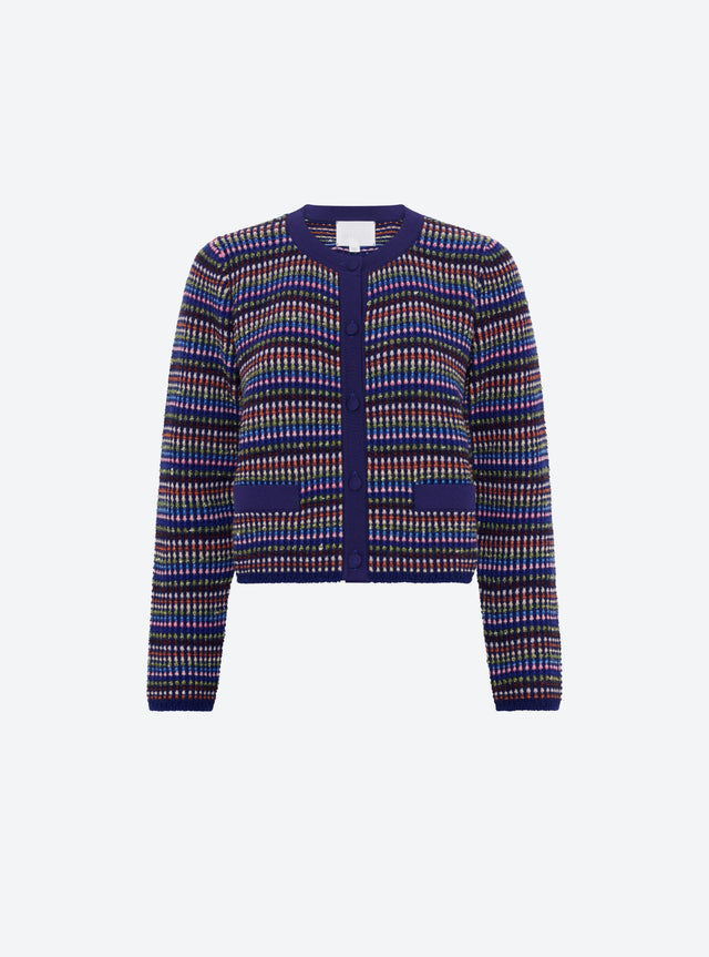 Soft multicolored cardigan - Image principale