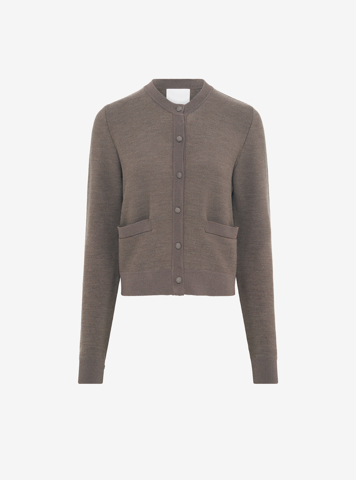 Cardigan maille point mousse Châtaigne - Molli