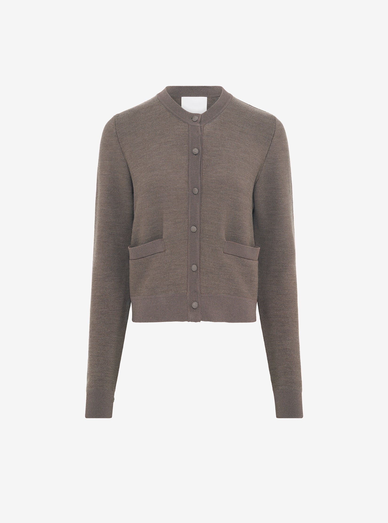 Cardigan maille point mousse Châtaigne - Molli