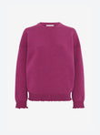 smocked edgings sweatshirt