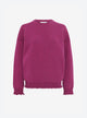 smocked edgings sweatshirt