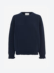 smocked edgings sweatshirt