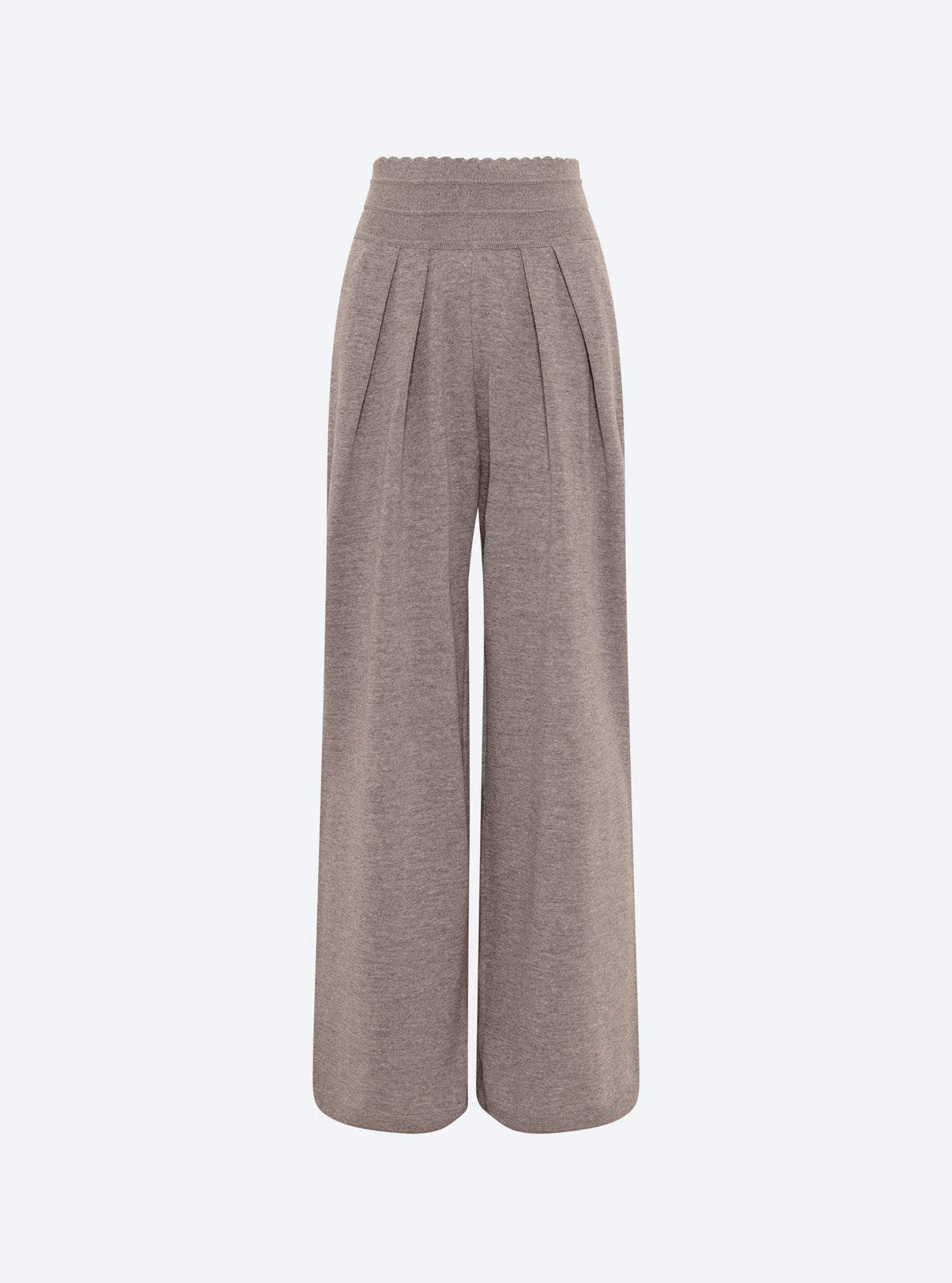 Pantalon fluide maille fine jersey Châtaigne - Pantalon de luxe