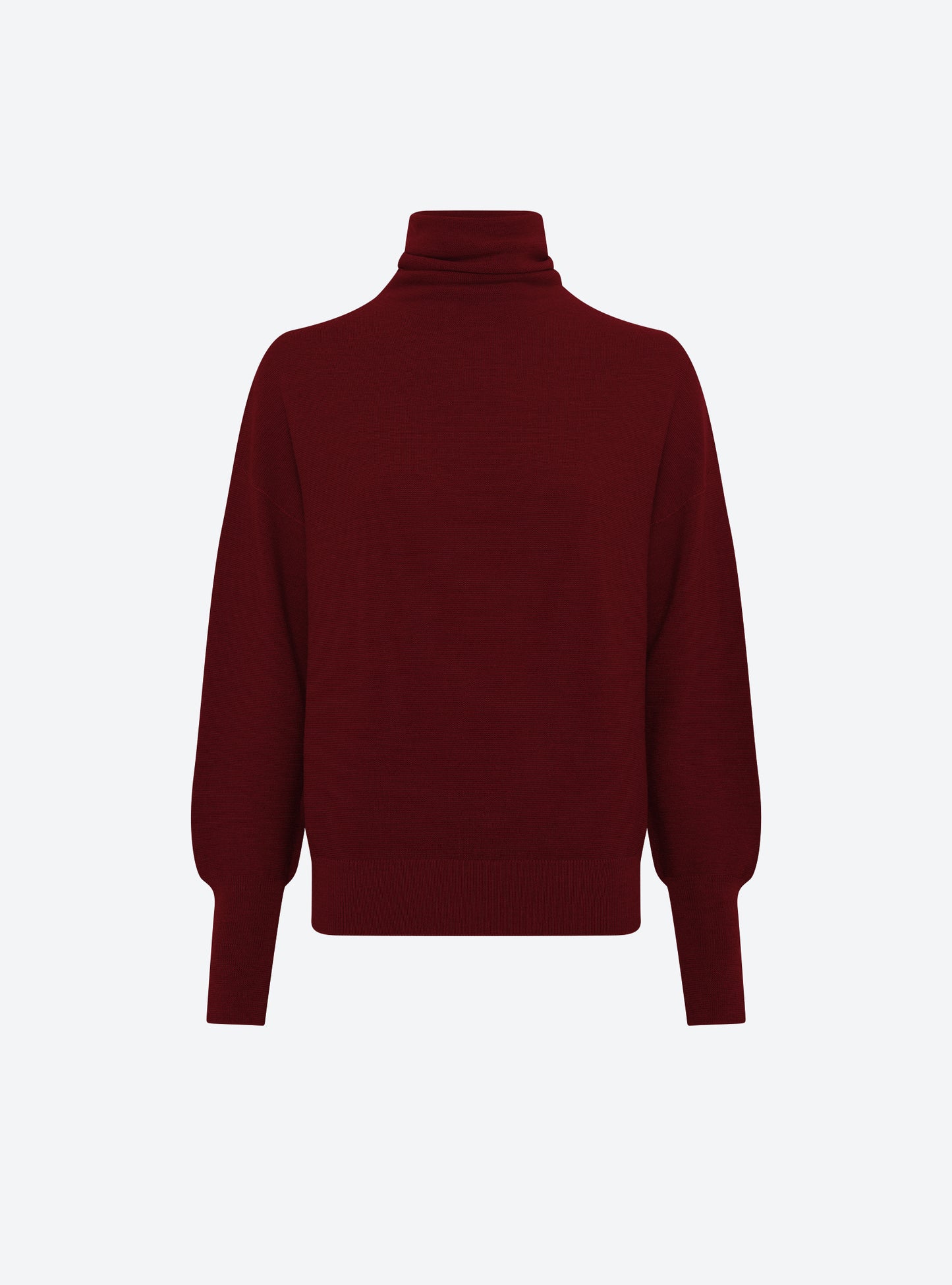 oversized slim top with stand-up collar