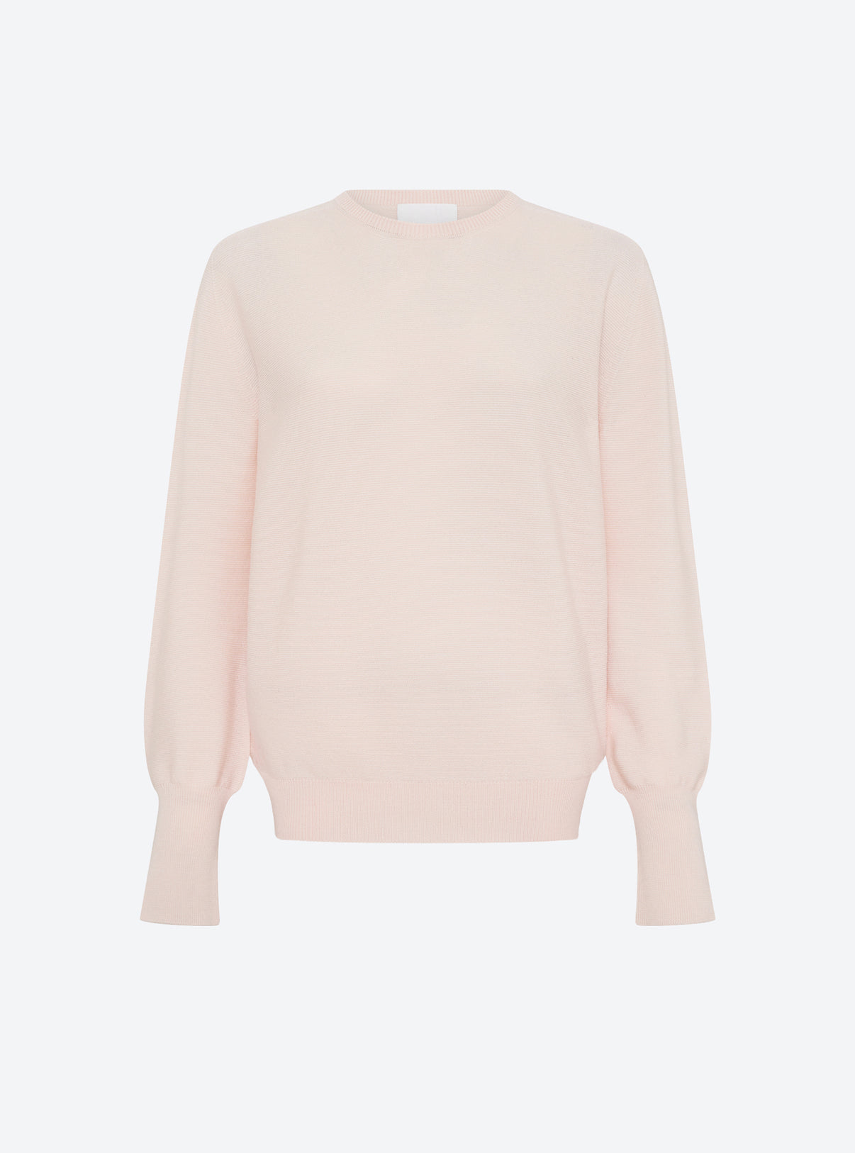 Top fin à col rond manches longues Pétale - Tops, blouses de luxe