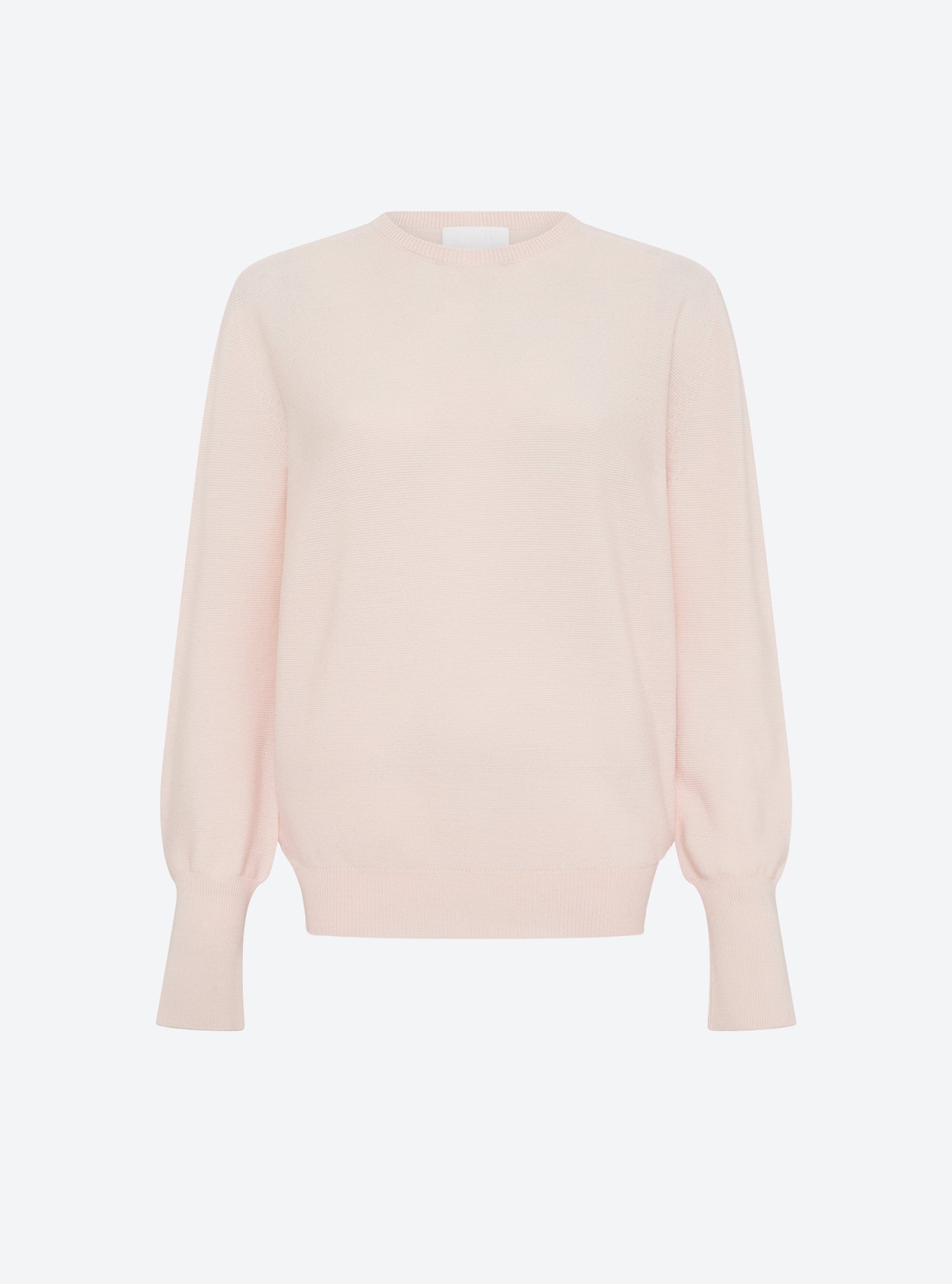 Top fin à col rond manches longues Pétale - Tops, blouses de luxe