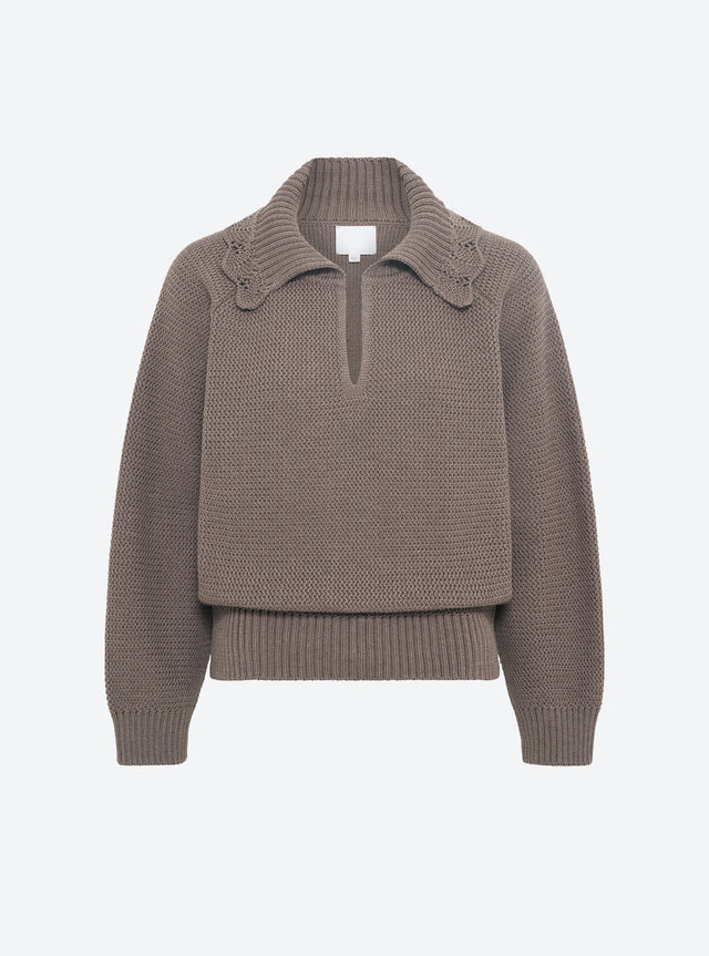 wavy knit smock - Image principale