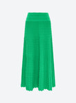 fluid skirt in cannage knit