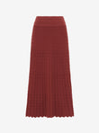 fluid skirt in cannage knit
