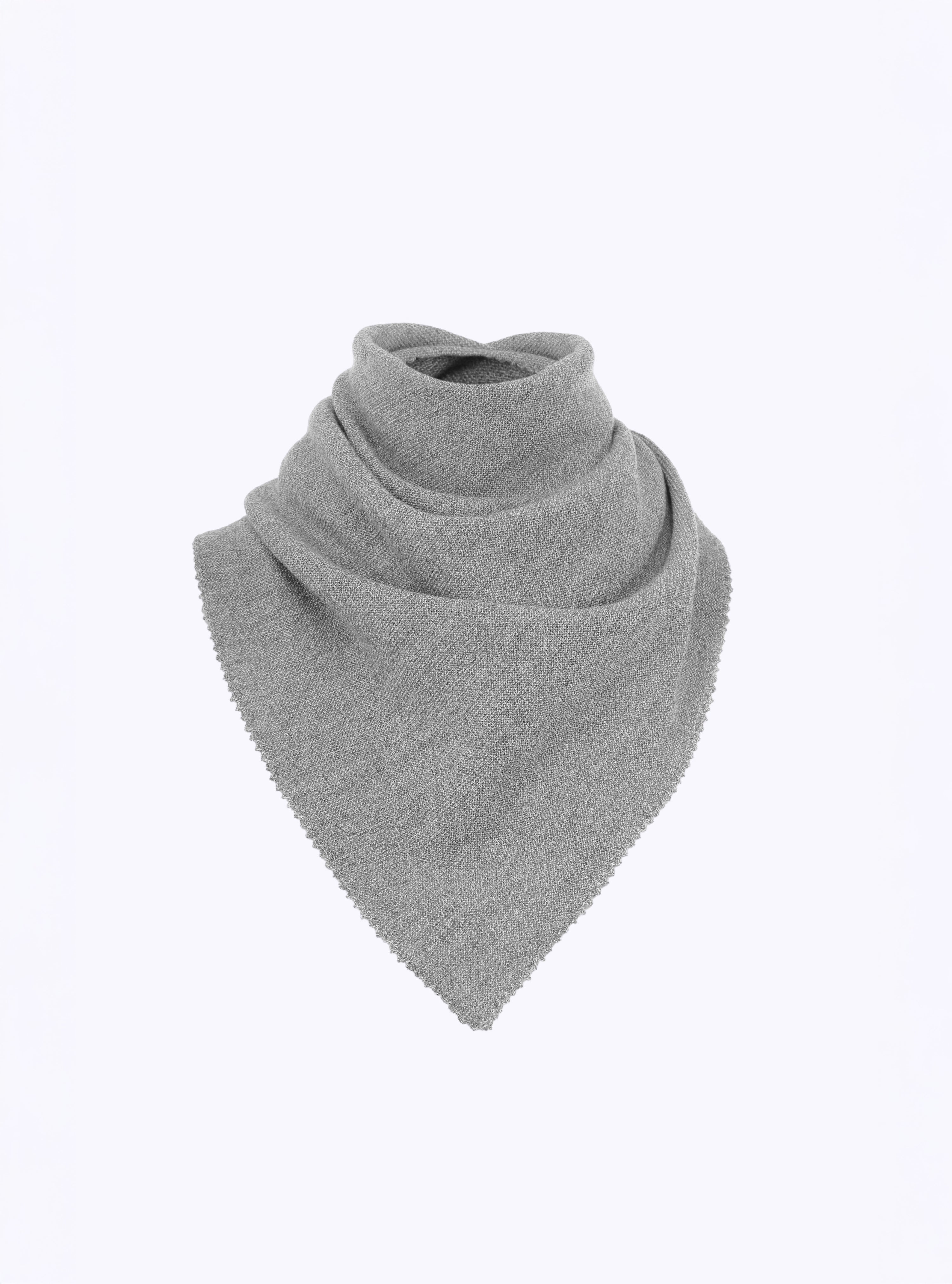 Foulard en maille gris moyen - Vêtement en maille de luxe Molli