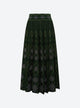 Jupe fluide maille argyle