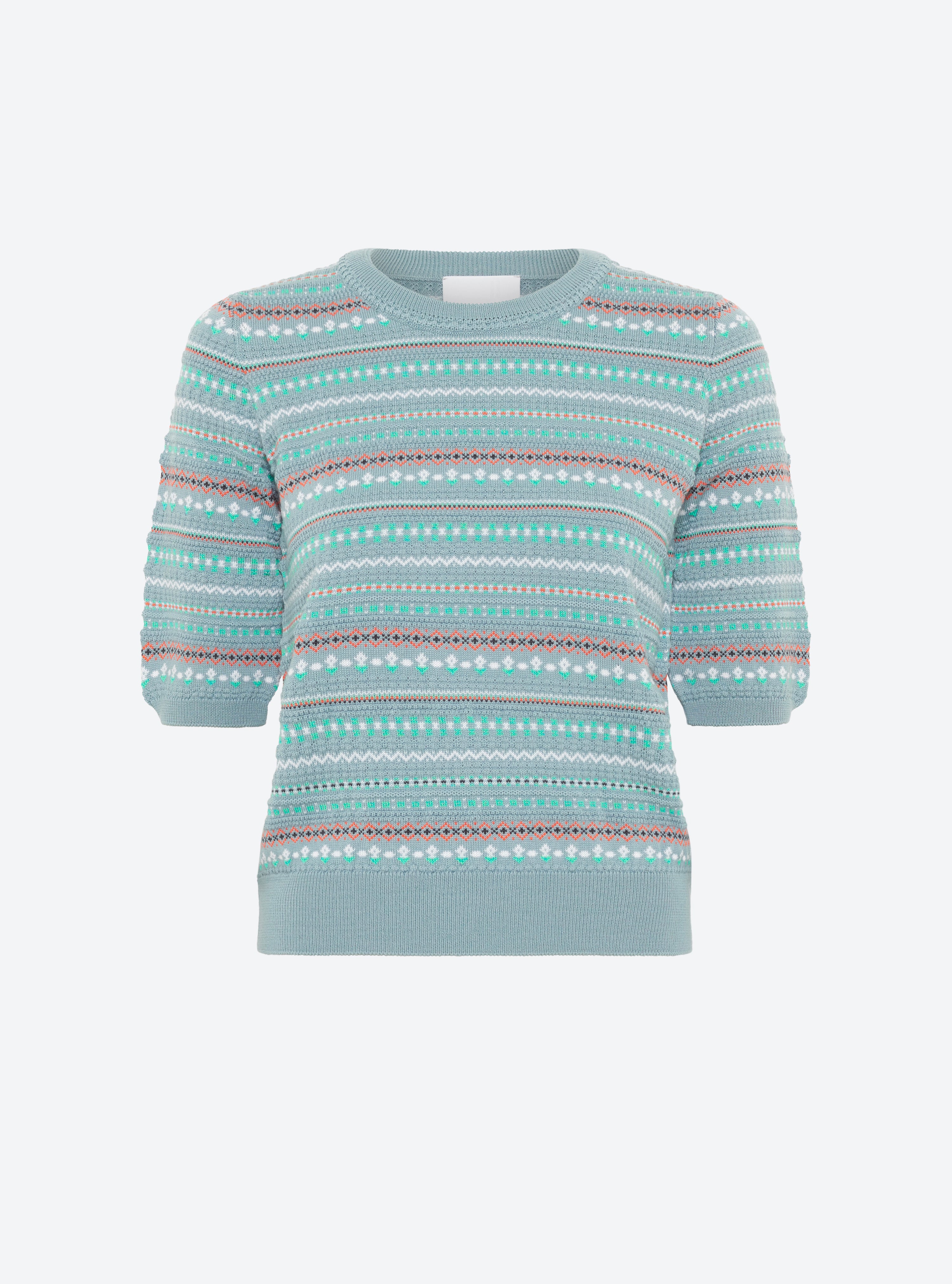 Top maille jacquard fair isle horizon-multi - Molli_packshot